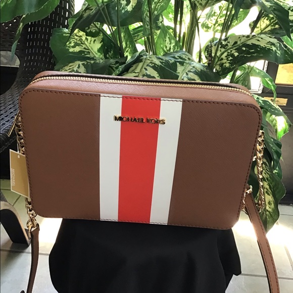 Michael Kors Handbags - Michael Kors Center Stripe Crossbody